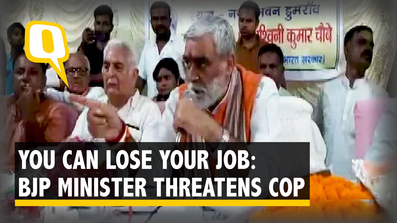 'Take the Notice Back': Union Minister Ashwini Choubey Threatens Cop