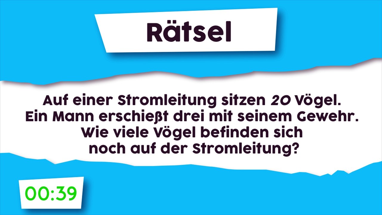 Rätsel : Vögel