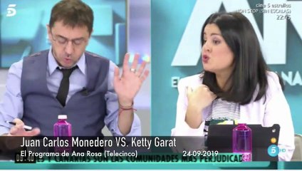 Las infumables piruetas de Monedero para no condenar el interceptado terrorismo de los CDR y una periodista lanzándoselo a la cara