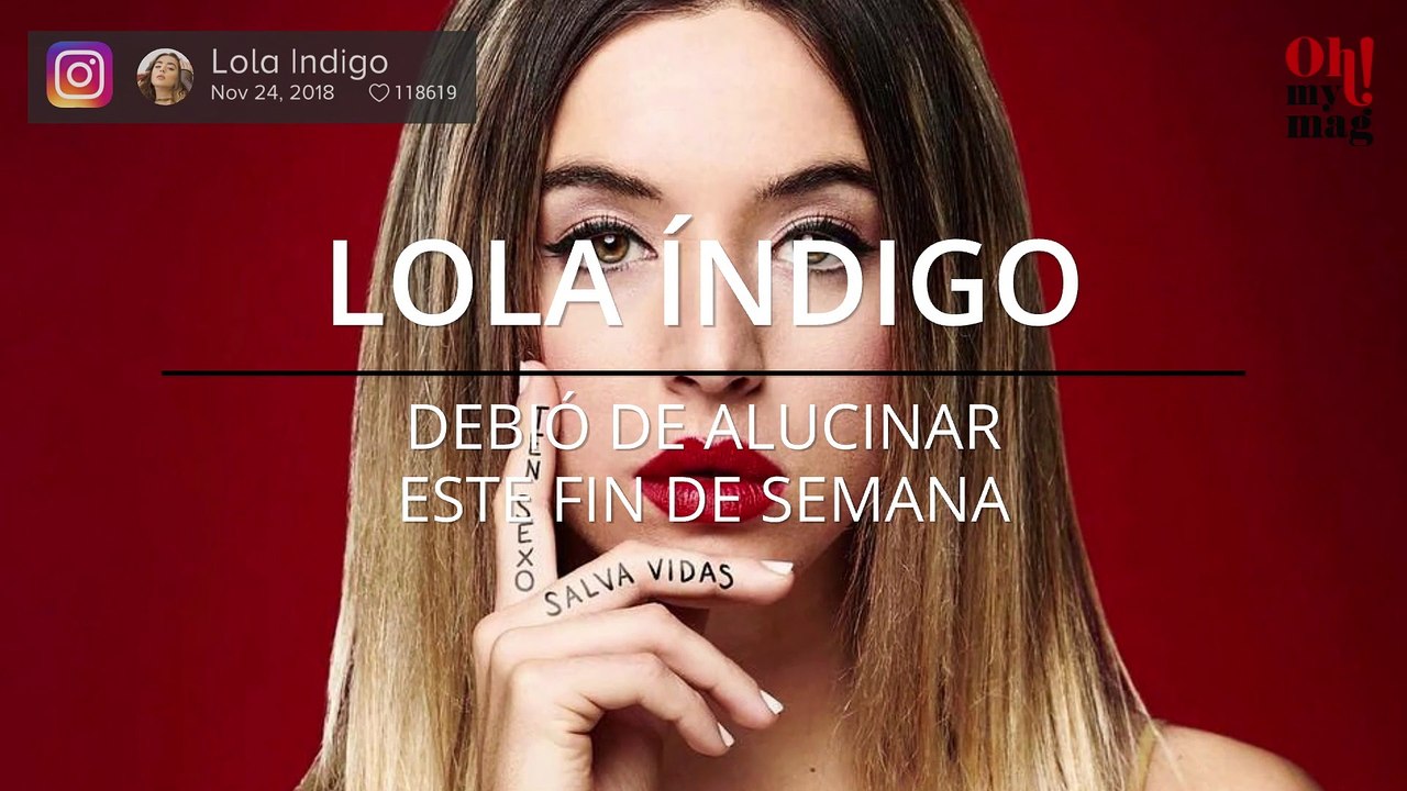 Las redes sociales anuncian que Lola Índigo no está viva