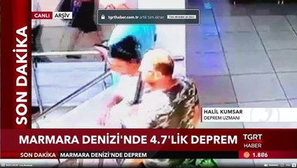 İstanbul'da Deprem Oldu - Marmara Denizinde Deprem