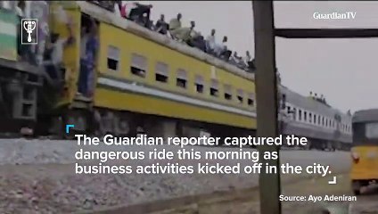 This is a very dangerous way to commute