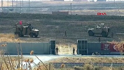 Şanlıurfa 2'nci kara devriyesine tamamlayan türk zırhlıları, akçakale'ye döndü