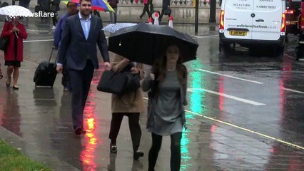 Summer ends with a vengeance as Londoners hit by heavy rain