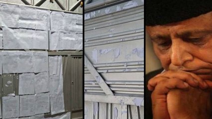 रामपुर: आजम खान के घर पर 27 नोटिस चस्पा, कुछ देर बाद नोटिस फाड़े
