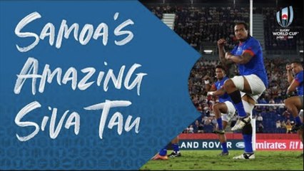 Samoa's firece Siva Tau at Rugby World Cup 2019
