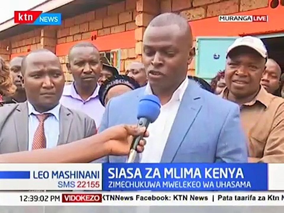 Ndindi Nyoro Captured Lecturing KTN Journalist