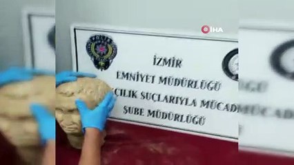 Tarihi eser operasyonu: 2 bin 100 yıllık heykel başı ele geçirildi
