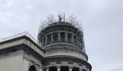 Bruxelles: les travaux de rénovation des toits des musées du Cinquantenaire progressent