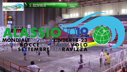 Premières parties de poules, Double U18, Mondial Jeunes U18 et U23, Alassio 2019