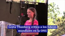 Greta Thunberg critica a los líderes mundiales en la ONU
