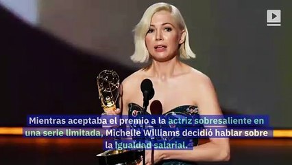 Michelle Williams aboga por la igualdad salarial durante los premios Emmy 2019
