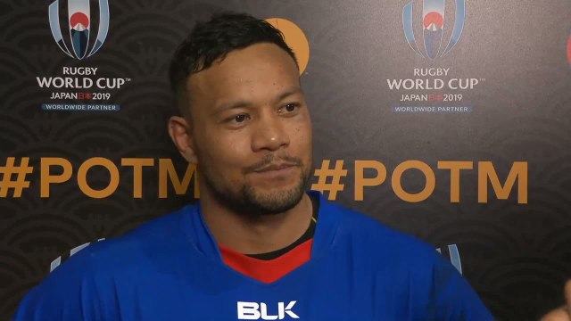 Alapati Leiua wins Mastercard Player of the Match for Samoa