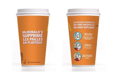 Terminé les pailles chez McDonald's avec ces nouveaux gobelets sans plastique !
