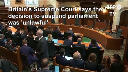 Blow for UK PM as court strikes down parliament suspension