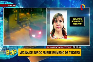 Mujer baleada en Surco: exigen más seguridad ante incremento de delincuencia