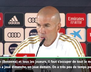 6e j. - Zidane : "On verra ce que nous allons faire avec Benzema"