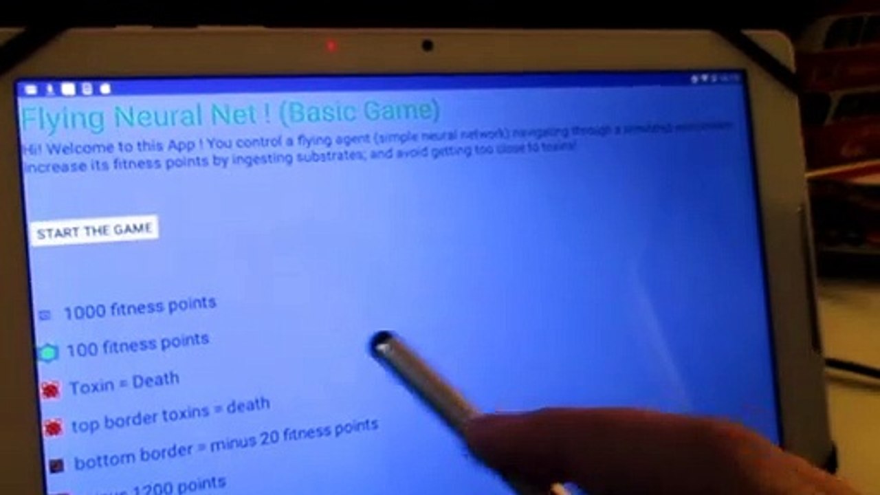Flying Neural Net (Basic 2D Game) for Android [Video Demo]