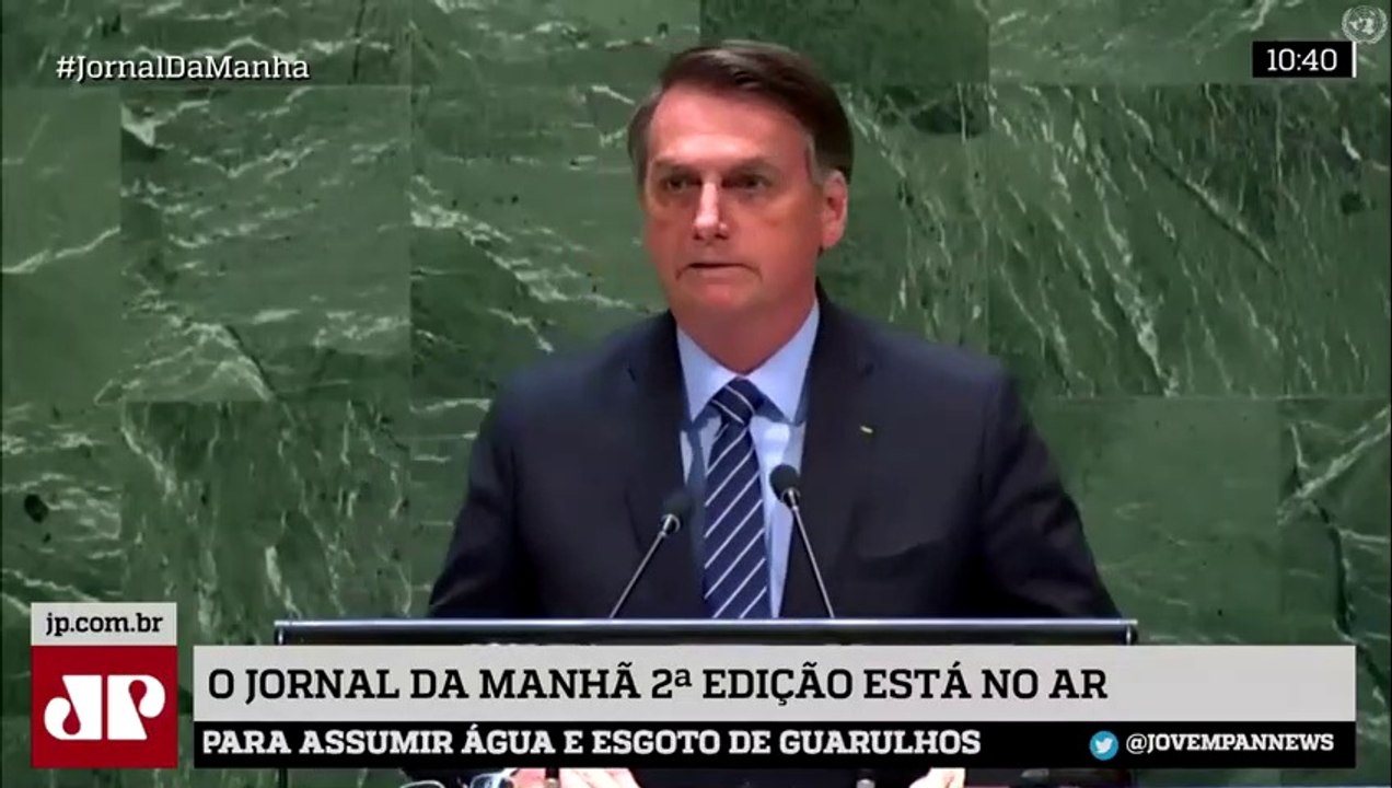 Discurso do presidente Jair  Bolsonaro na ONU