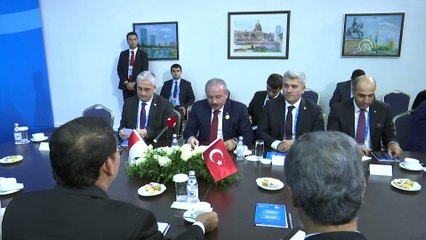 TBMM Başkanı Şentop, Endonezya Meclis Başkan Vekili Fadli Zon ile heyetlerarası görüştü - NUR SULTAN