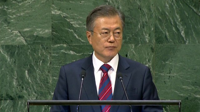 문 대통령 잠시 뒤 세 번째 유엔 연설...北 안전보장 해법 주목 / YTN