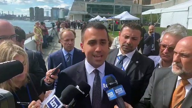New York - Dichiarazioni alla stampa di Di Maio dal Palazzo delle Nazioni Unite (24.09.19)