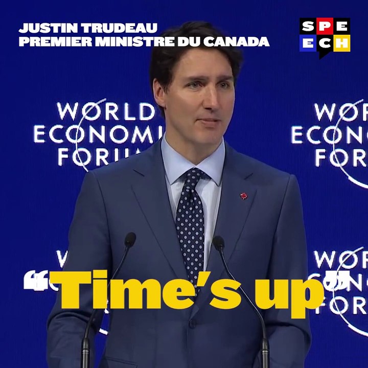 Justin Trudeau prend position pour les droits des femmes à Davos