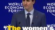 Justin Trudeau prend position pour les droits des femmes à Davos