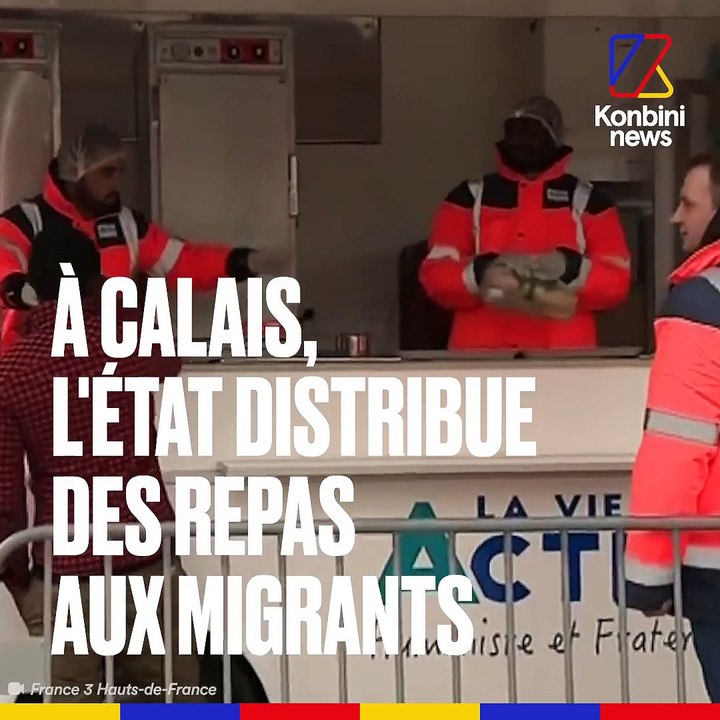 Distribution de repas à Calais, l'Etat prend le relai