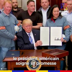 "America first" : Donald Trump impose ses taxes sur l'acier et l'aluminium, au risque d'une guerre commerciale