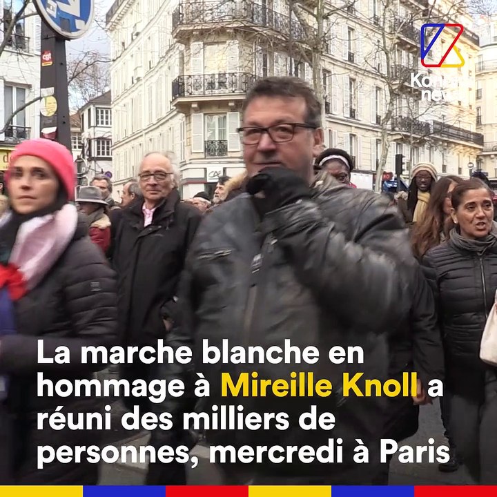 La marche blanche en hommage à Mireille Knoll