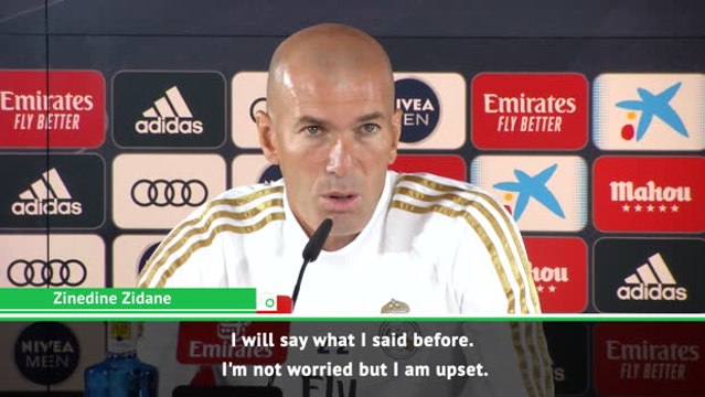 Zidane 'upset' by Real Madrid injuries, but not worried