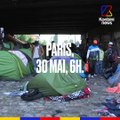 Évacuation des migrants au campement du Millénaire