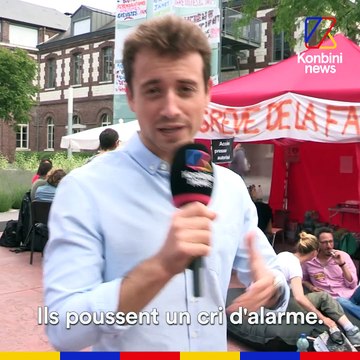 Hugo Clément a rencontré des infirmiers de l'hôpital psychiatrique de Rouen en grève de la faim