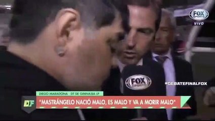 El exabrupto al aire del “Bambino” Pons contra Diego Maradona