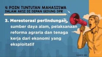 Ini Tuntutan Aksi Mahasiswa di DPR