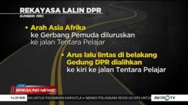 Ada Demo, Arus Lalin di Depan Gedung DPR Dialihkan