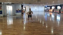 Man in Israel demonstrates great rumba dancing skills
