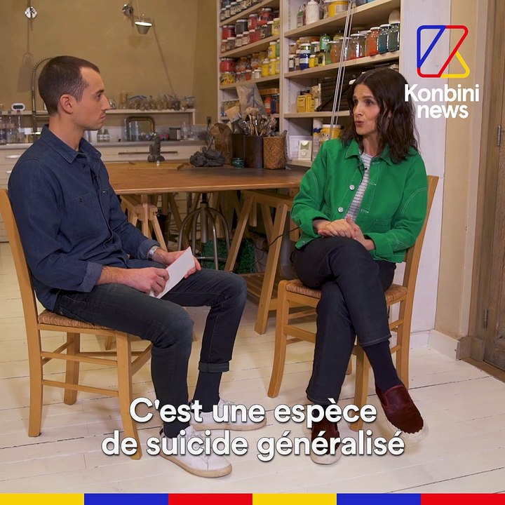 Juliette Binoche reçoit Hugo Clément pour alerter sur l'écologie