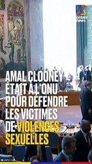 Amal Clooney dénonce les violences sexuelles de Daesh à l'ONU