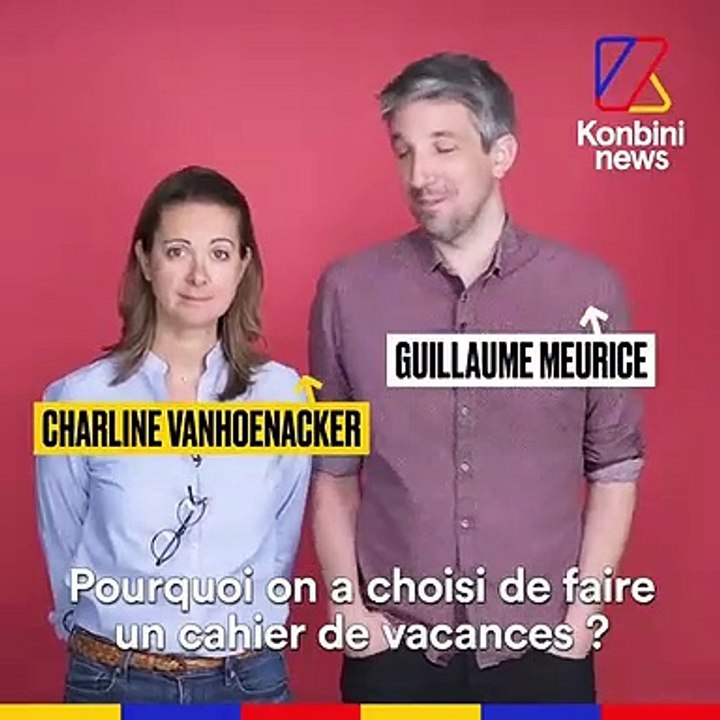 Charline Vanhoenacker et Guillaume Meurice présentent leur "Cahier de  vacances de Manu" - Vidéo Dailymotion