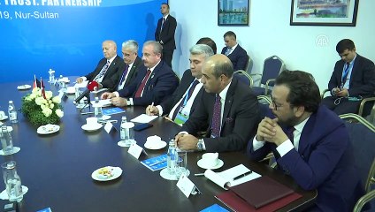 TBMM Başkanı Şentop, Almanya Federal Meclisi Başkan Vekili Friedrich ile görüştü - NUR SULTAN