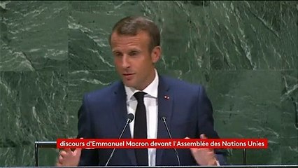 "Nous sommes en train de perdre la bataille" : Emmanuel Macron plaide pour la lutte contre le changement climatique à la tribune de l'ONU