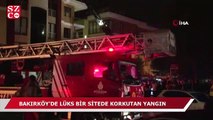 Bakırköy'de lüks bir sitede korkutan yangın
