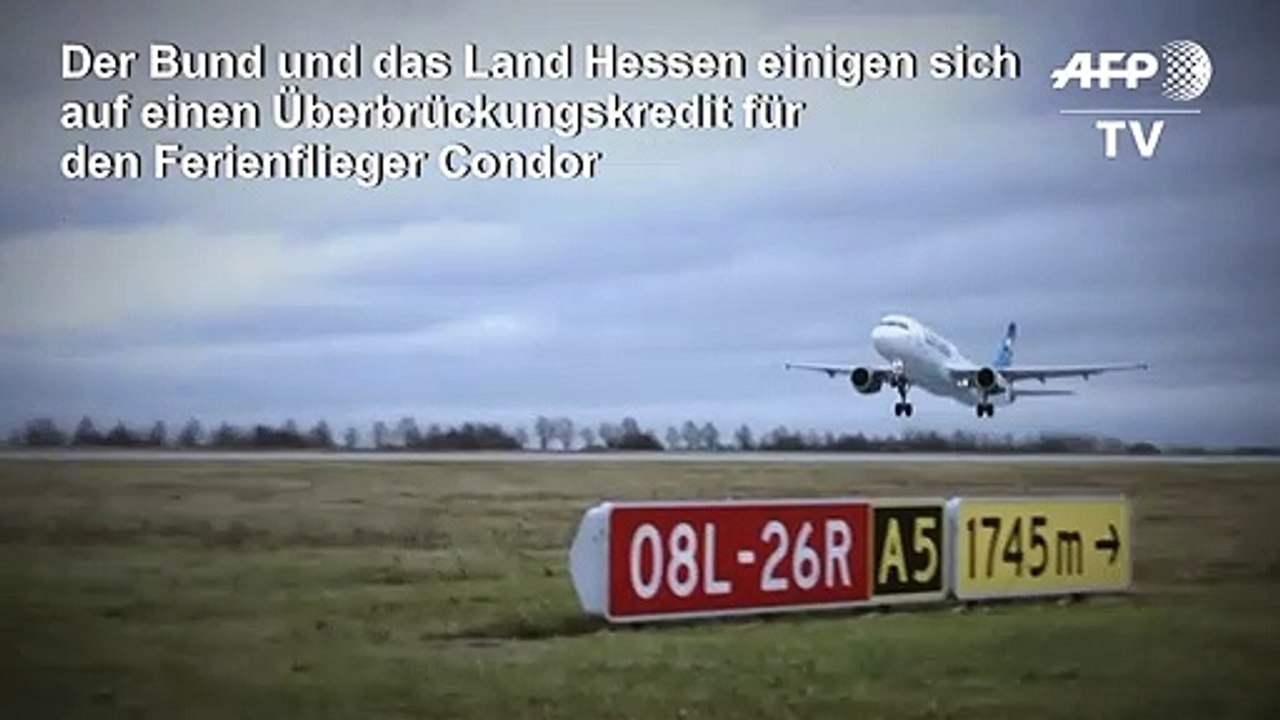 Staat gewährt Ferienflieger Condor Überbrückungskredit