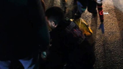 Evine ekmek götürürken otomobilin çarptığı motosiklet sürücüsü yaralandı