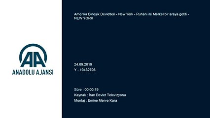 Ruhani ile Merkel bir araya geldi - NEW YORK