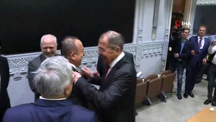 Dışişleri Bakanı Çavuşoğlu, Astana Formatında Rus ve İran'lı mevkidaşlarıyla görüştü