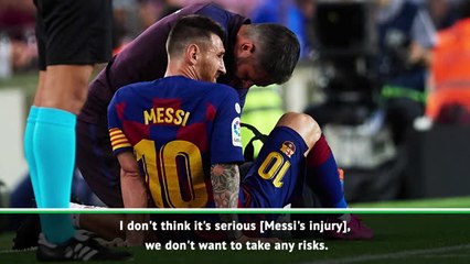 Descargar video: I don't think Messi's injury is serious - Valverde