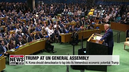 N. Korea should denuclearize to tap into its tremendous economic potential: Trump